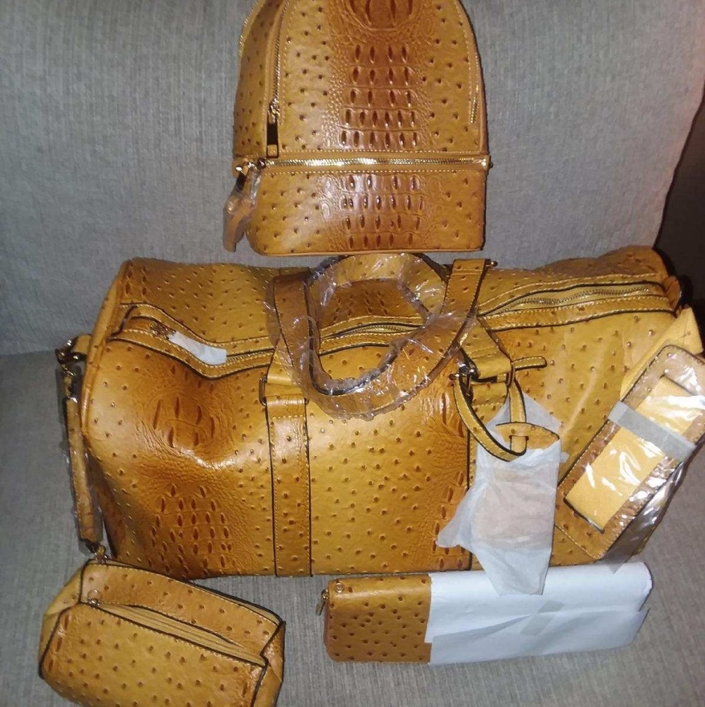 Matching overnight bag and purse